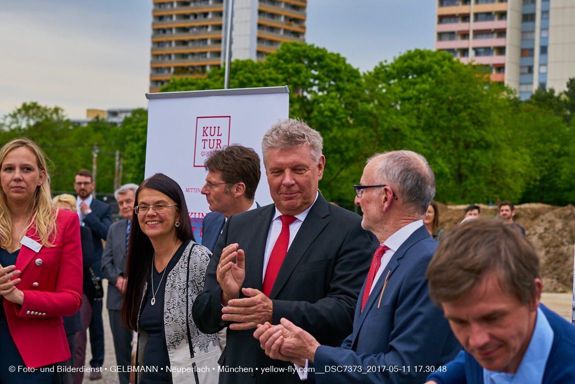 11. Mai 2017 - Grundsteinlegung für die LOGE und dem Kulturquadrat in Neuperlach